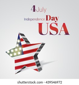 Fourth of July independence day. Vector illustration.