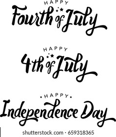 Fourth of July and Independence Day Vector Text Treatments