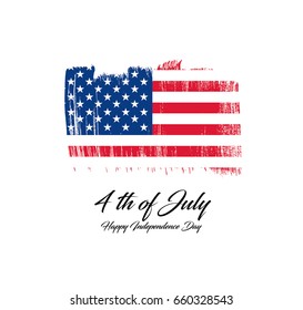 Fourth of July Independence Day. Vector illustration