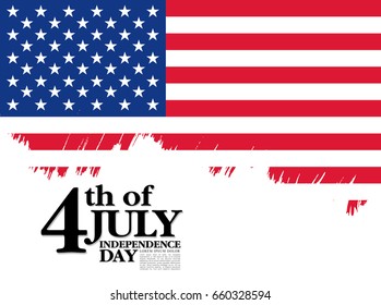 Fourth of July Independence Day. Vector illustration