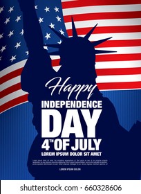 Fourth of July Independence Day. Vector illustration