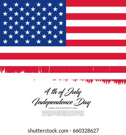 Fourth of July Independence Day. Vector illustration