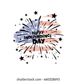 Fourth of July Independence Day. Vector illustration