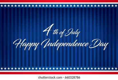 Fourth of July Independence Day. Vector illustration