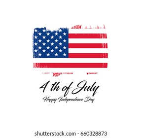 Fourth of July Independence Day. Vector illustration