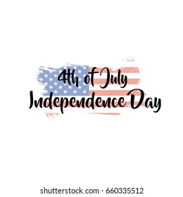 Fourth of July Independence Day. Vector illustration