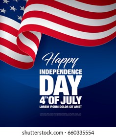 Fourth of July Independence Day. Vector illustration