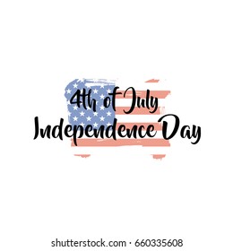 Fourth of July Independence Day. Vector illustration
