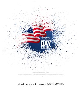 Fourth of July Independence Day. Vector illustration