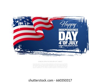 Fourth of July Independence Day. Vector illustration