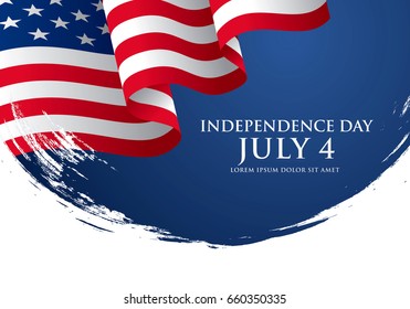 Fourth of July Independence Day. Vector illustration