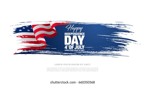 Fourth of July Independence Day. Vector illustration