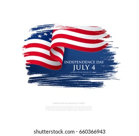 Fourth of July Independence Day. Vector illustration