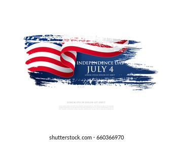 Fourth of July Independence Day. Vector illustration
