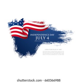 Fourth of July Independence Day. Vector illustration