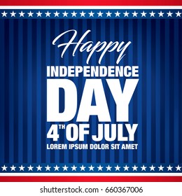 Fourth of July Independence Day. Vector illustration