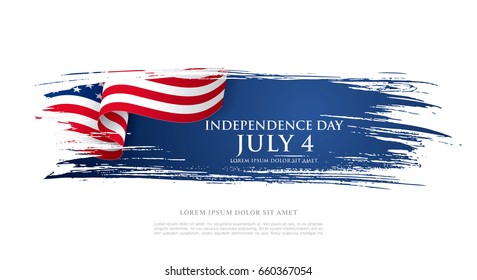 Fourth of July Independence Day. Vector illustration