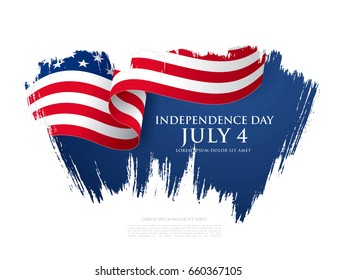 Fourth of July Independence Day. Vector illustration