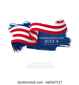 Fourth of July Independence Day. Vector illustration