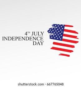 Fourth of July. Independence day. Vector sign