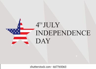 Fourth of July. Independence day. Vector sign
