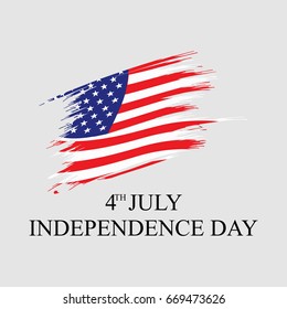 Fourth of July. Independence day. vector sign