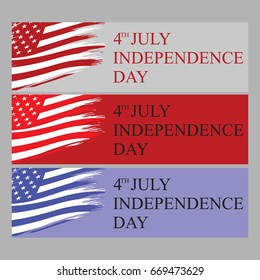 Fourth of July. Independence day. vector banner