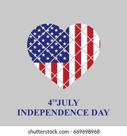 Fourth of July. Independence day. vector sign