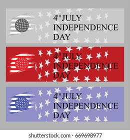 Fourth of July. Independence day. vector banner
