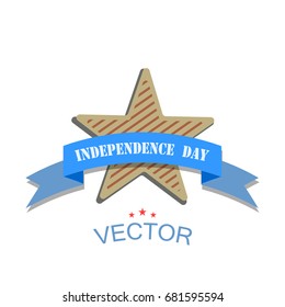 Fourth of July. Independence day. Vector sign