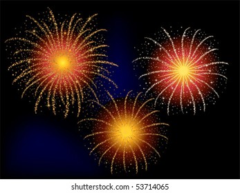 Fourth of July or New Year's firework display