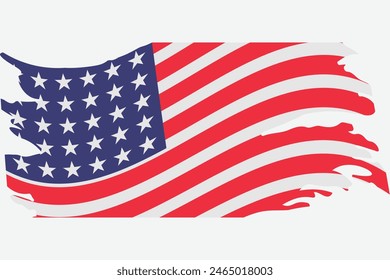 Fourth July Patriotic Background Flat