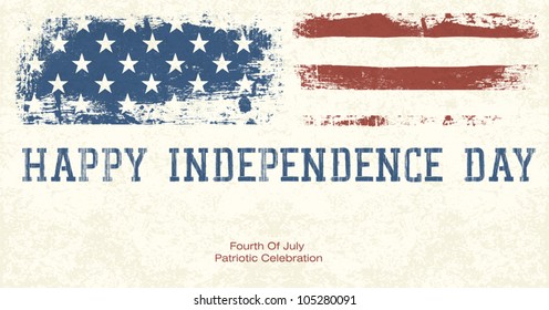 Fourth Of July Patriotic Celebration Background. Vector, EPS10