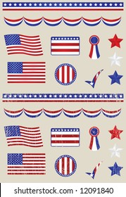 Fourth of July Patriotic Design Set