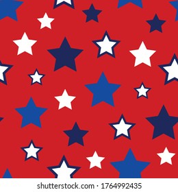 Fourth of July Seamless Vector Pattern Collection