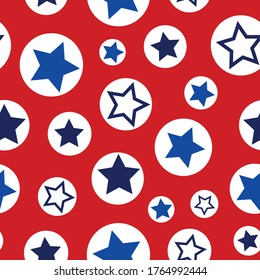 Fourth of July Seamless Vector Pattern Collection