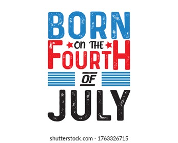 Fourth July T shirt vector art