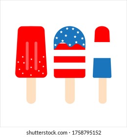 Fourth of July Treats.American patriotic design.