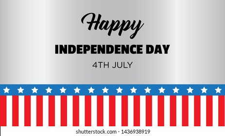 Fourth Of July. United States Independence Day Design - Vector