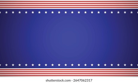 Fourth of July USA Background Template Design. Vector