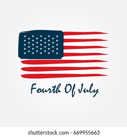 fourth of july usa flag