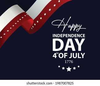 Fourth of July USA Independence Day. Vector illustration