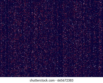 Fourth of July vector background with vertical lines of red and white stars on dark blue background. American Independence Day pattern in USA flag colors. Holiday graphic design for President Day.