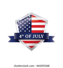 fourth of july vector badge