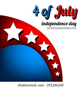Fourth of july vector graphic background for text design