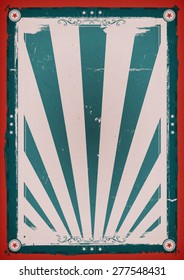 Fourth Of July Vintage Background Poster/ Illustration of a design american retro independence day holidays poster background, for american anniversary events, red and blue with sunbeams