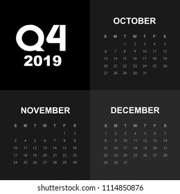 Fourth Quarter Of Calendar 2019
