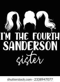 I'm the fourth sanderson sister EPS file for cutting machine. You can edit and print this vector art with EPS editor. svg