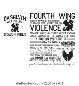 Fourth Wing basgiath war college dragon rider