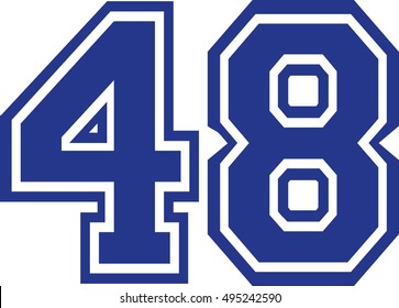 Fourty-eight college number 48